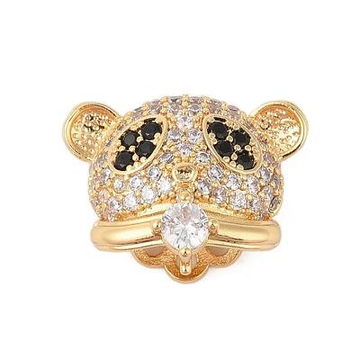 Brass Micro Pave Clear Cubic Zirconia Peg Bails