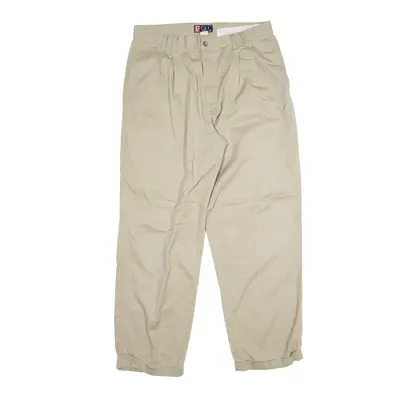 CHAPS RALPH LAUREN Chino Trousers Beige Relaxed Tapered Mens W32 L29