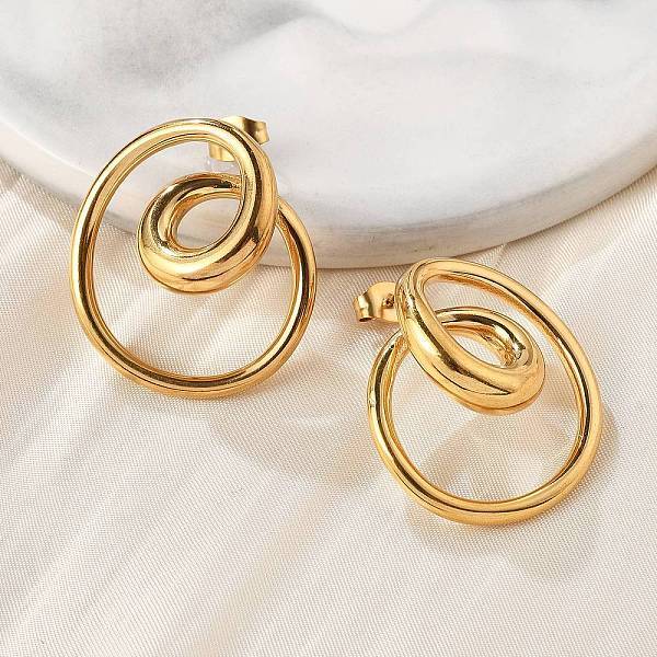304 Stainless Steel Stud Earrings