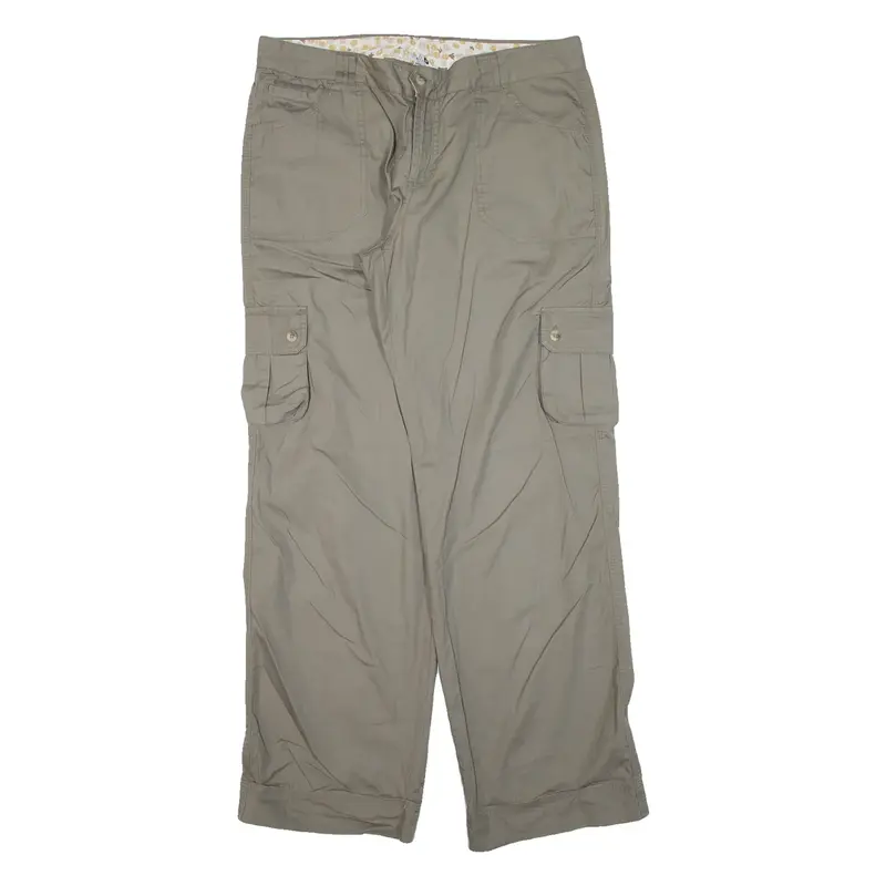 COLUMBIA Cargo Womens Trousers Green Loose Straight W34 L32