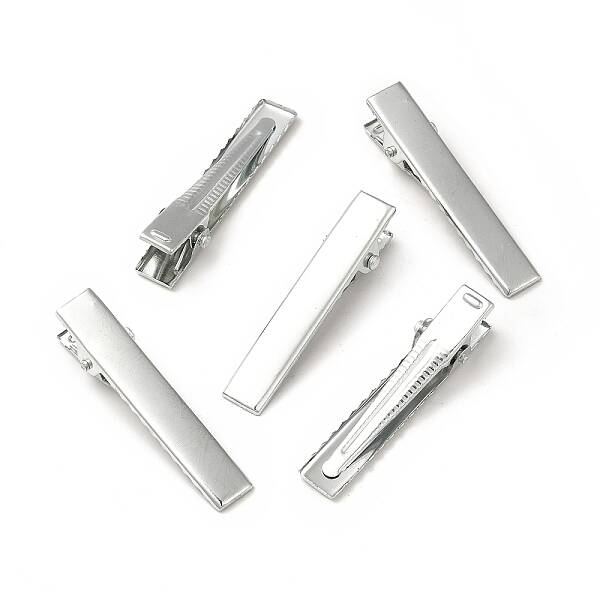 Iron Alligator Hair Clips Findings