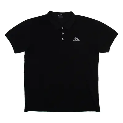 KAPPA Mens Polo Shirt Black XL
