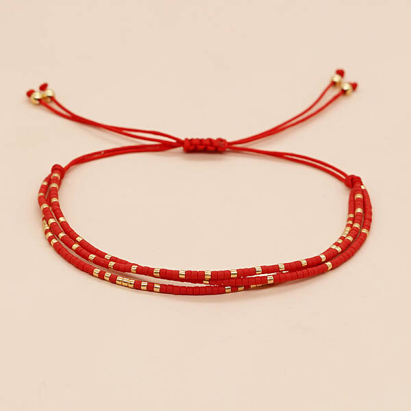 Colorful Adjustable Seed Beads Braided Bracelets
