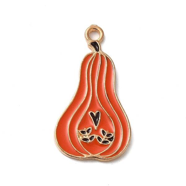Thanksgiving Day Golden Tone Alloy Enamel Pendants