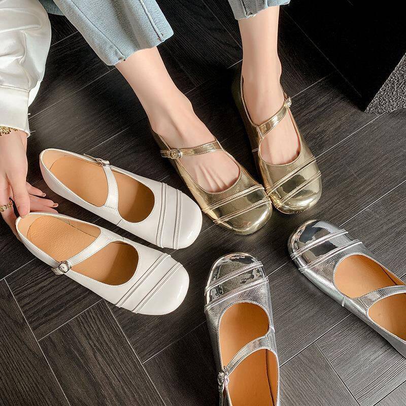 CHIKO Marie Lou Round Toe Block Heels Mary Jane Shoes
