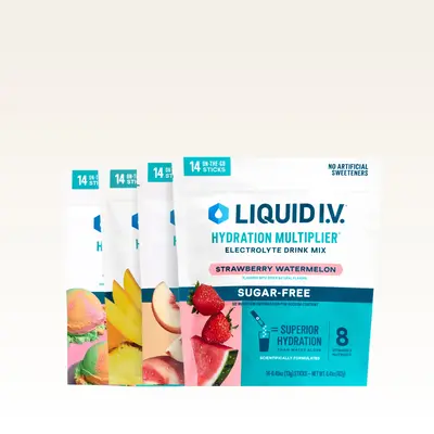 Liquid I.V. Hydration Multiplier Sugar-Free - Zero Sugar Splash Pack - Hydration Powder Packets | Electrolyte Powder Drink Mi...