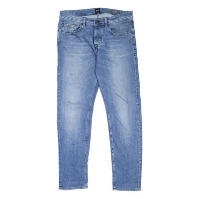 BOSS HUGO BOSS Taber Mens Jeans Blue Regular Tapered Stone Wash W33 L30