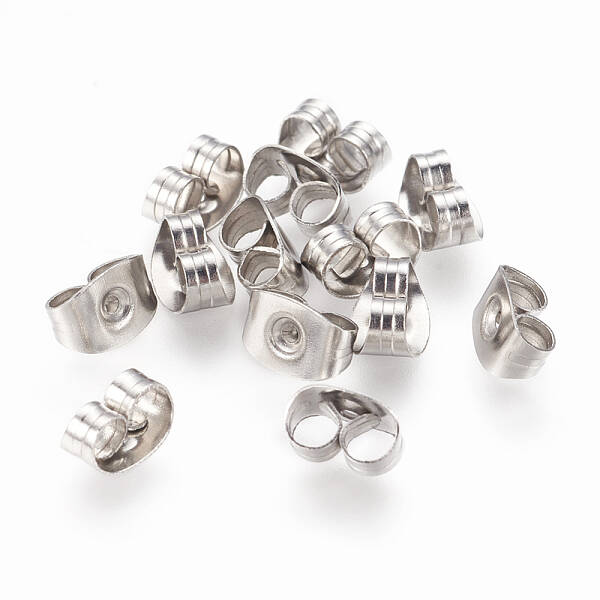 Non-Tarnish 316 Surgical Stainless Steel Ear Nuts
