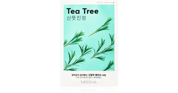 Missha Airy Fit Tea Tree Cleansing and Refreshing Sheet Mask for Sensitive Skin 19g