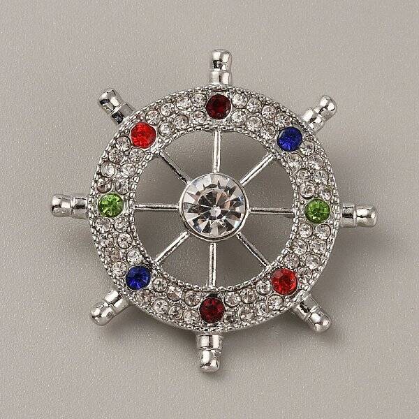 Alloy Rhinestone Snap Buttons