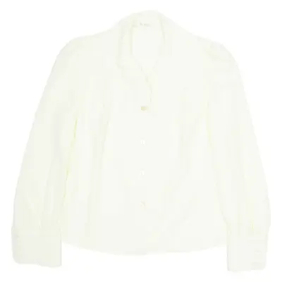 CV Womens Shirt Yellow Collared Long Sleeve M