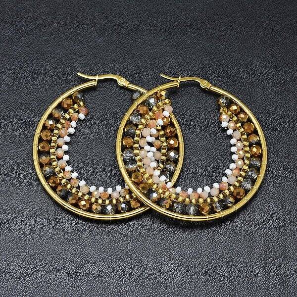 304 Stainless Steel Hoop Earrings