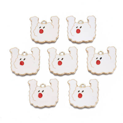 Rack Plating Alloy Enamel Pendants