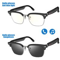 Smart Glasses, Multifunctional Anti-blue Light Glasses, Wireless Headphone Smart Glasses for Listening To Music & Calling - U...