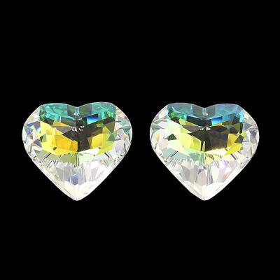 Electroplate Glass Charms