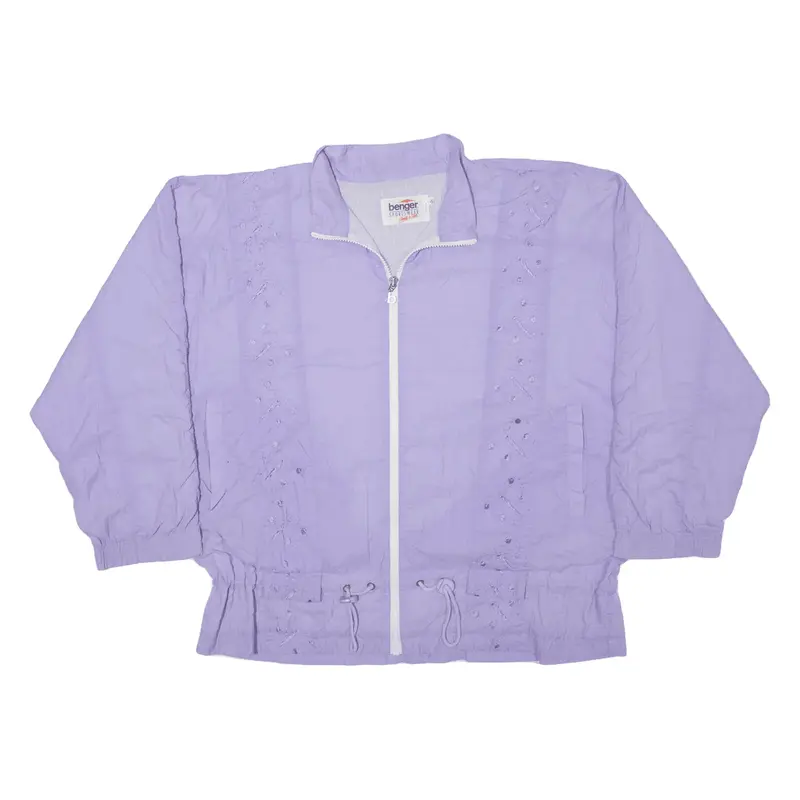 BENGER SPORTSWEAR Butterfly Shell Jacket Purple 90s Womens L