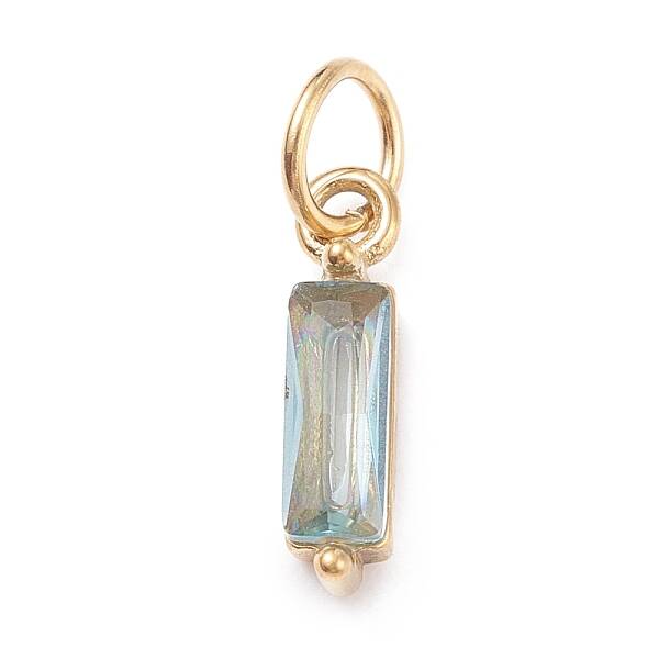 304 Stainless Steel Cubic Zirconia Pendants