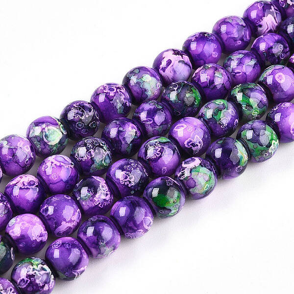 Baking Painted Glass Beads Strands