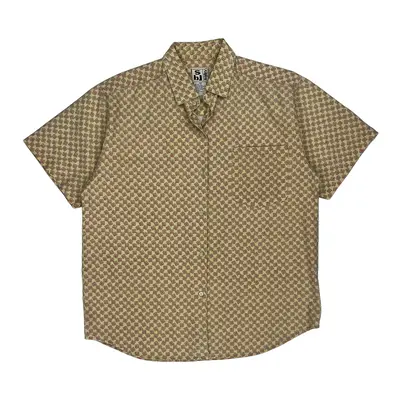 Sweet Baby Jan Short Sleeve Shirt - Medium Beige Cotton