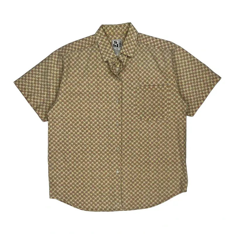 Sweet Baby Jan Short Sleeve Shirt - Medium Beige Cotton
