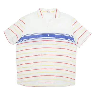 LEE Mens Shirt White Striped L