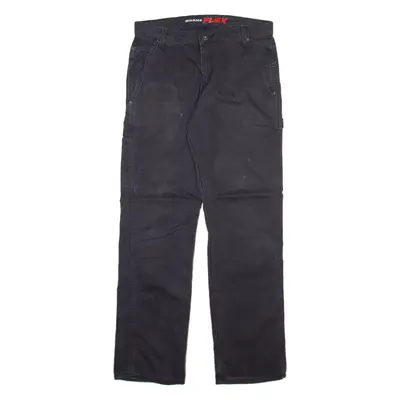 DICKIES Carpenter Workwear Mens Trousers Grey Regular Straight W32 L32