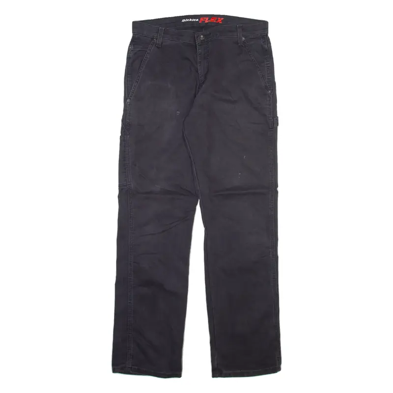 DICKIES Carpenter Workwear Mens Trousers Grey Regular Straight W32 L32