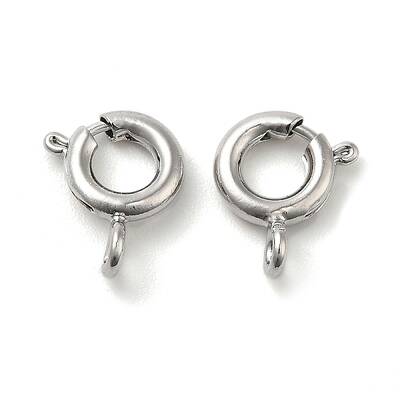 Brass Spring Ring Clasps