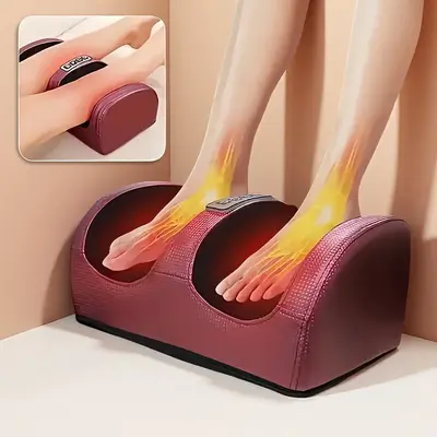 Personal massager, foot massager, foot massager, heated foot massager - Father's Day gift, Mother's Day gift, black and red