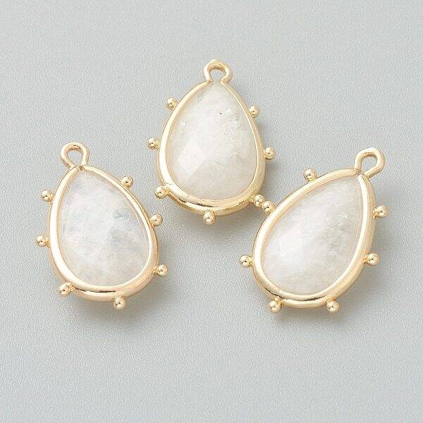 Natural White Moonstone Pendants
