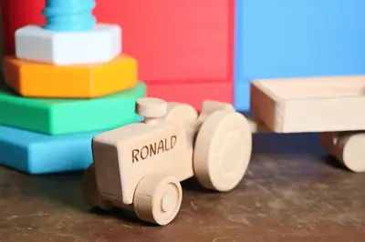 Wooden Tractor Toy