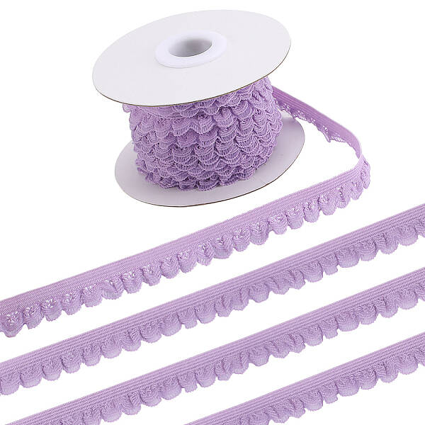 10 Yards Polyester Elastic Lace Trim