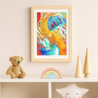 1Pc Kids Art Frame 13x10 Magnetic Wood Color MDF Front Loading Picture Frame Holds 150-200 Artwork Couple Gift ChristmasGifts...
