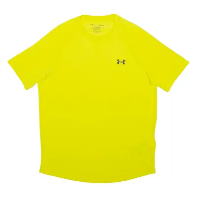 UNDER ARMOUR Mens T-Shirt Yellow M