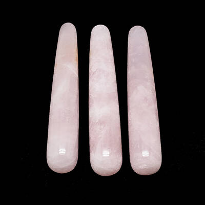 Natural Rose Quartz Massage Sticks