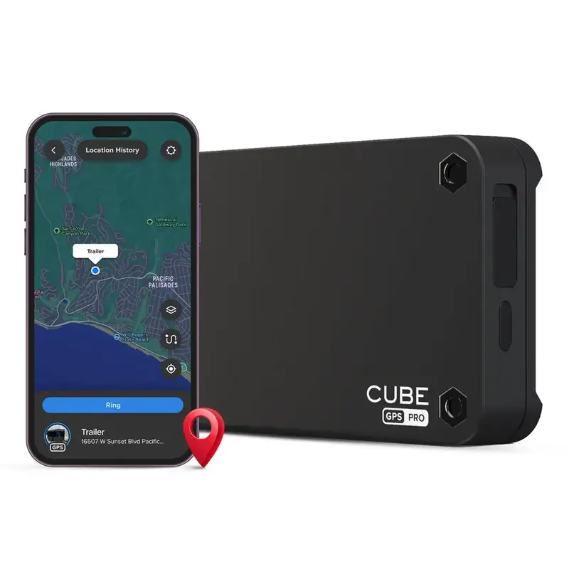 Cube Magnetic Pro GPS Tracker for Vehicles / Car, 1 Year Battery, Real Time Location, Geo Fence, Route History and Speed Moni...