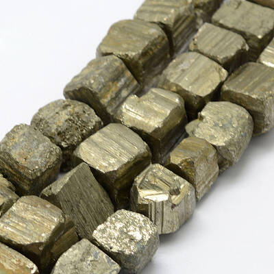 Natural Pyrite Beads Strands