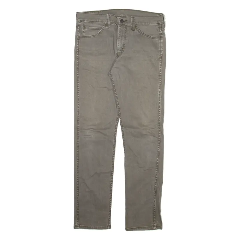 LEVI'S 511 Jeans Mens Grey Slim Straight Stone Wash W33 L32