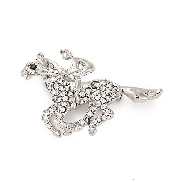 Zinc Alloy Crystal Rhinestone Brooch