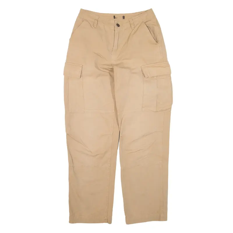 Cargo Trousers Beige Regular Straight Mens W27 L27