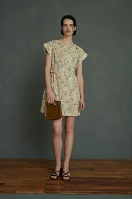 Dress Alba 1438 Beige-Gris | Color: BEIGE GRIS | Size: FR-38