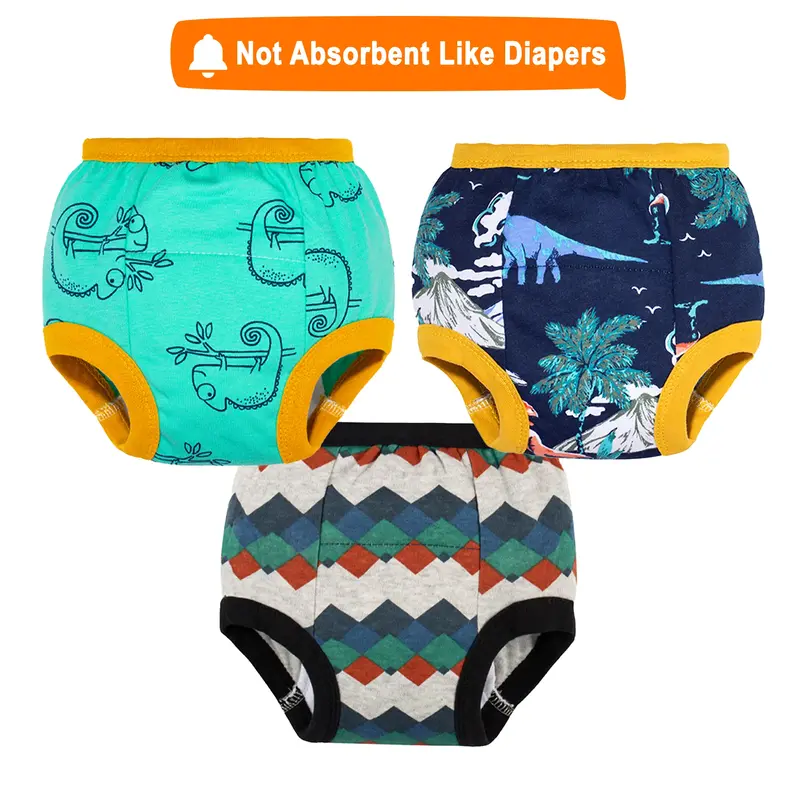 3-Pack Toddler Potty Training Underwear for Boys – Soft Cotton Training Pants