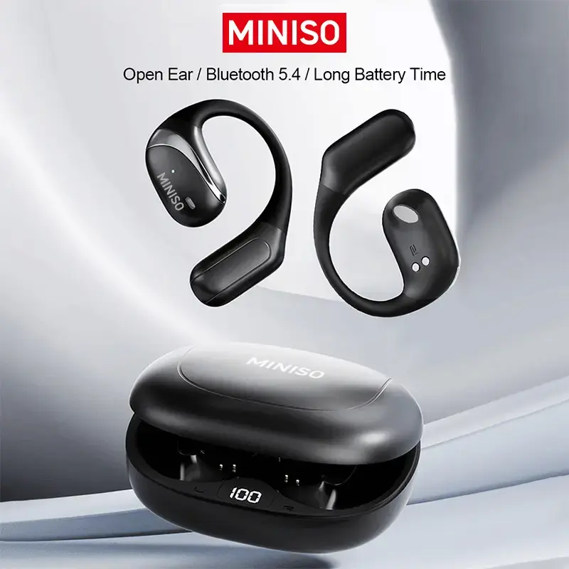 MINISO X62 OWS Wireless Earphones Bluetooth 5.4 ENC Headphones HiFi Sound Long Playtime Earbuds Waterproof Open Ear Headsets ...