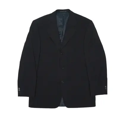 JOOP Blazer Jacket Black Wool Pinstripe Mens L