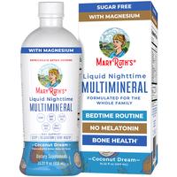 MaryRuth's Liquid Nighttime Multimineral - NO Melatonin - Bedtime Routine - Magnesium - Calcium - Zinc - Sugar Free - Vegan -...