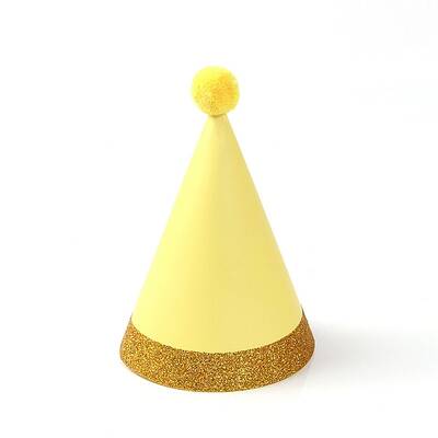 Paper Pompon Party Hats