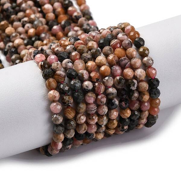 Natural Rhodonite Beads Strands