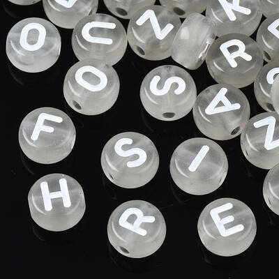 Luminous Transparent Clear Acrylic Beads