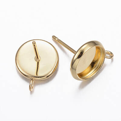 304 Stainless Steel Stud Earring Settings