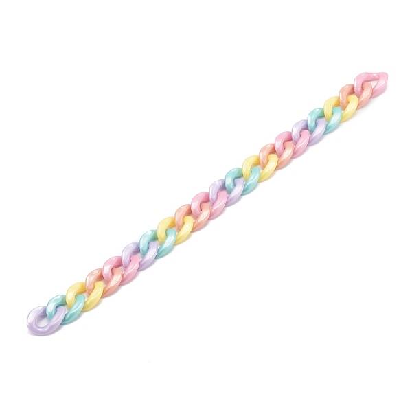 Handmade Opaque Acrylic Twisted Chains